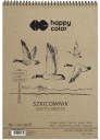 Skicár A4 90g biely Block Birds Happy color