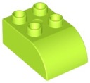 LEGO DUPLO 2302 BRICK 2x3 limetka NOVINKA (10g)
