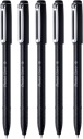Pentel iZee Black BX457-A guľôčkové pero 5 ks