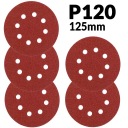 BRÚSNY PAPIER 125mm KOTOUČ P120 BRÚSKA 5 ks