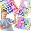MAKEUP SET VEĽKÁ PALETA OČNÝCH TIEŇOV MAKE-UP 24 FARIEB PRE DETI