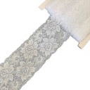 ČIPKA ELASTICKÁ 8cm BIELA ​​1m