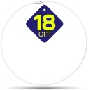 BIELA ​​kovová obruč - drôtený kruh Ø 18 cm.