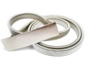 Kovový elastický opasok, pružinový SNAKE SILVER, ELEGANTNÝ, jednoduchá pracka