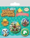 Sada 5 ks odznakov Animal Crossing Islander