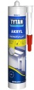 Akrylový univerzálny tmel Euro-Line Tytan 280 ml biely lakovateľný tmel