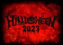 HALLOWEENSKÝ BANNER PLAGÁT Tmavý vzor