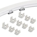 Sada 10 kusov 6mm montážnej konzoly pre LED pásy NEON FLEX