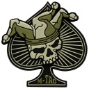 3D NÁŠIVKA ACE OF SPADES LEBEKA S KVETOVÝM KLOBÚKOM M-TAC OLIVOVÁ/ČIERNA