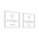 Samolepky Push Pull Push Pull 10x10cm