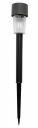 LED solárne svietidlo, čierny stĺp, 33 cm