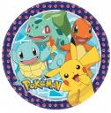 Narodeninové papierové taniere Pokémon, 8 kusov