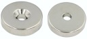 SILNÝ NEODYMOVÝ MAGNET 20x5 mm S OTVOROM 7,5/4,5 mm NA SKRUTKU