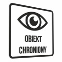 Nálepka - Chránený objekt 15x15