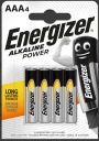 4x AAA ENERGIZER BATÉRIA LR3 R3 ALKALICKÉ PRSTY
