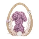 Veľkonočná dekorácia drevená figúrka Altom Design Zajac vo vajíčku, 14 cm