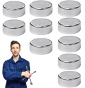 NEODYMOVÉ MAGNETY 6x2 mm 10 kusov okrúhly SILNÝ SILNÝ VALEC