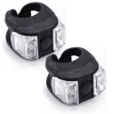 Svetlá na bicykel predné + zadné 2x2 LED silikónové 3 funkcie ČIERNA