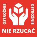 Nálepkové štítky POZOR NEVHADZUJTE 1000 ks