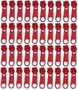 3mm Zipsy NA ČERVENÚ Zipsovú PÁSKU - 40 ks
