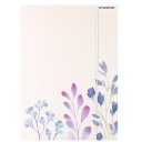 A4 JEDNODUCHÝ PAPIEROVÝ ZLOŽKA s gumičkou, biela s priečinkami FLOWERS STARPAK Bloom