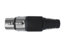 XLR 3P MIC KONEKTOR PRE ČIERNY KÁBEL
