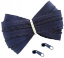 Špirálový zips 3 mm zips NAVY BLUE 1 meter + 2 zipsy