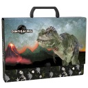 TVRDÝ ŠKOLSKÝ BOX S RÚČKOU DINOSAUR NA VÝKRESY