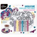 Kreatívna sada KIDEA GLITTER MUG PADS UNICORNS