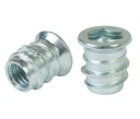 10x nástrčná skrutka M8 x 15 mm, dvojzávitová, skrutkovacia, drážkovaná skrutka do dreva