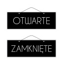 2-stranný laminovaný nápis OTVORENÉ ZATVORENÉ