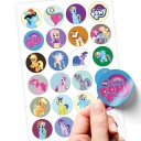 ZNAČKOVÉ NÁLEPKY MY LITTLE PONY, SUPER KVALITA, 24 KS