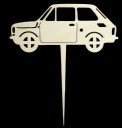 Autíčko pre batoľatá Fiat 126p Wooden Topper, preglejka