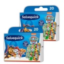 2x náplasti SALVEQUICK PAW PATROL pre deti VODEODOLNÉ priedušné 20 ks.