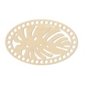 BSZ546 Podstavec košíka - ovál 14x22cm - list monstera