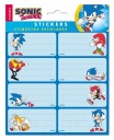 Nálepky Sonic The Hedgehog, 16 kusov na notebook