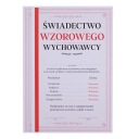 CERTIFIKÁT VZORNÉHO PEDagóga - ČERVENÝ PÁS - KONCOVÝ DARČEK (A4)
