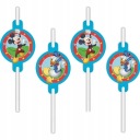 NARODENINOVÉ SLAMKY MICKEY MOUSE MICKEY BIRTHDAY 4 ks