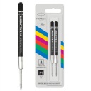 PARKER ORIGINÁLNA NÁPLŇ BALLPOINT EKONOMICKÁ ČIERNA 2 KS