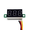LED VOLTMETER DC 0-100V ČERVENÝ 0,28''