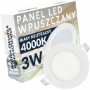 VSTUP DO LED PANELU POD STROP ZAPADNUTÝ OKRUHÝ, MALÝ 3W