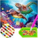 Diamantové vyšívanie SEA DIAMANT PAINTING 5D Mosaic Diamantový rezací papier