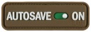 Autosave nášivka so znakom PVC Coyote M-Tac