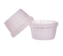 Podložky na cupcake krimpované BIELA ​​55x35mm 25ks Decora