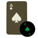 ACE OF SPADES AKO PIK M-Tac FLUO OLIVOVÁ NÁPLATA ZNAKU