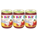 HiPP BIO Maliny a jablká s ryžovou kašou 3x190g