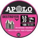 Ťažká guľka APOLO DESTROYER SHOT 5,5 mm 100 ks
