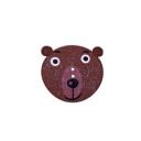 Gombík BEAR, drevený scrapbooking, 30x29mm 2542