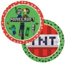 Minecraft Pixel Plates 8 kusov 23 cm
