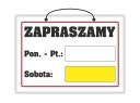 Laminovaný nápis na predajňu WELCOME - A5